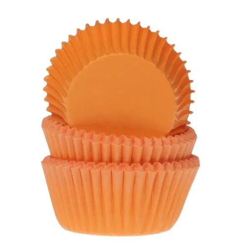 Cakesupplies Mini košíčky na muffiny oranžové 60 ks