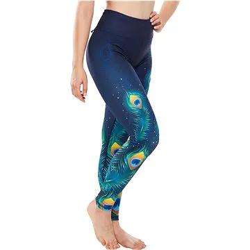 Dedoles Veselé sportovní legíny Paví pírka modrá vel. 2XL (8585052070741)