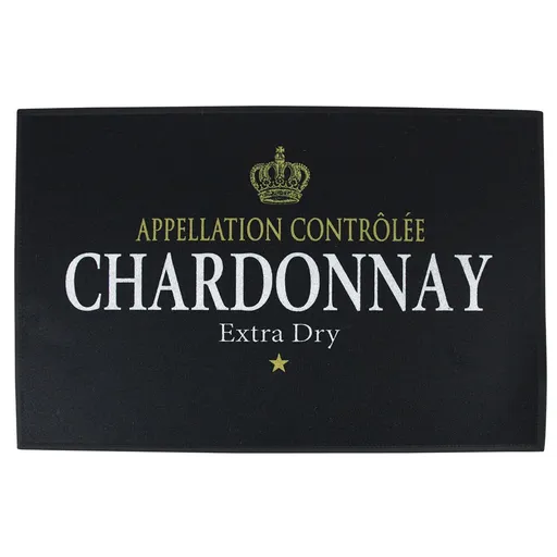Černá podlahová rohožka Chardonnay wine - 75*50*1cm RARMWC