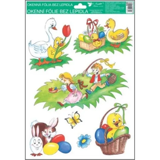 Okenní fólie tradiční velikonoční motivy 33,5 x 25,5 cm obrázek 2