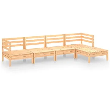 5dílná zahradní sedací souprava masivní borovice, 3082677 (3082677)