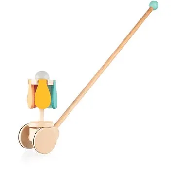 ZOPA Dřevěný jezdík květina (8595114450237)