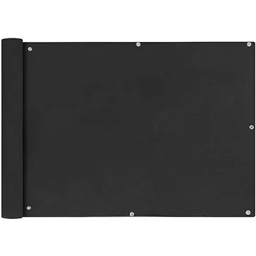 Balkónová zástěna z oxfordské látky 75x400 cm antracitová (42324)