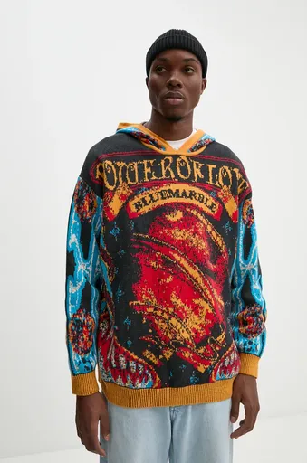 Svetr z vlněné směsi BLUEMARBLE