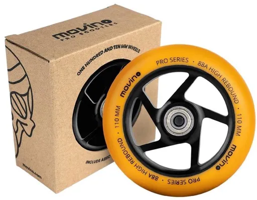 Náhradní kolečka do freestyle koloběžky MOVINO SLAVE, 110mm, hliník (D-233-OR)