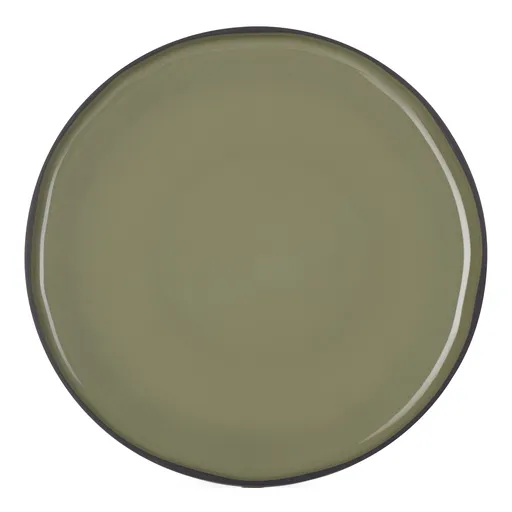 Servírovací talíř kulatý khaki Cardamon CARACTERE REVOL