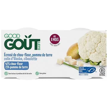 Good Gout BIO Treska pestrá s květákem a brambůrky (2× 190 g) (3760269312708)