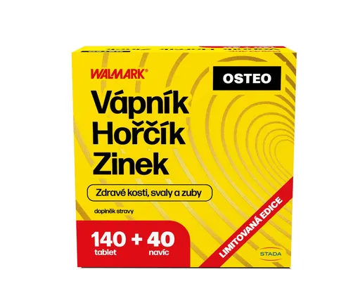 Walmark Vápník Hořčík Zinek OSTEO 140+40 tablet
