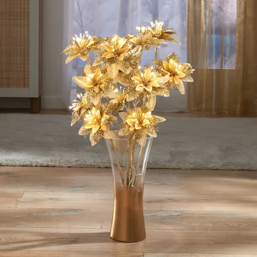 2 LED větvičky poinsettie