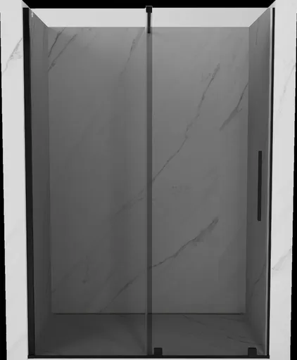 MEXEN/S Velar posuvné sprchové dveře 140, grafit, černá 871-140-000-41-70