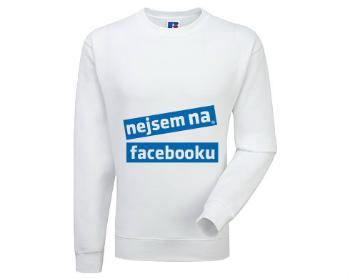 Pánská mikina bez kapuce Nejsem na facebooku