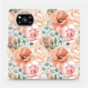 Flip pouzdro na mobil Xiaomi POCO X3 NFC - MP02S Pastelové květy (5903516759873)