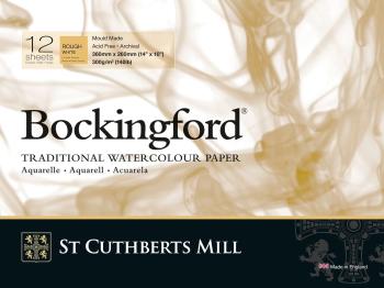 St Cuthberts Mill Bockingford Rough Skicář 36 x 26 cm 300 g White