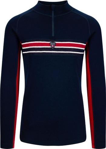 Dale of Norway Aksla Mens Half Zip Baselayer Navy/Red/Off White S Svetr