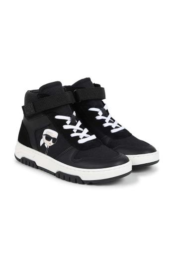 Dětské sneakers boty Karl Lagerfeld černá barva, Z30318