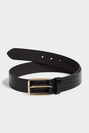 OPASEK GANT CROCO WAIST BELT BLACK