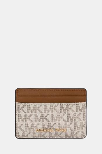 Pouzdro na karty MICHAEL Michael Kors hnědá barva, 32F1GJ6D0B