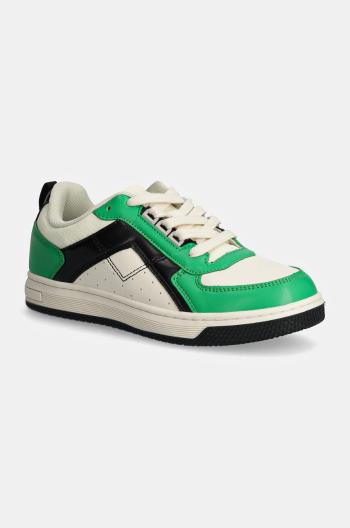 Dětské sneakers boty United Colors of Benetton zelená barva, 8H6DCD01E