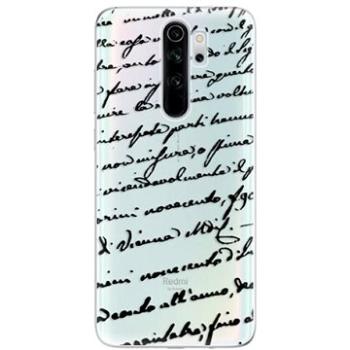 iSaprio Handwriting 01 Black pro Xiaomi Redmi Note 8 Pro (hawri01b-TPU2_RmiN8P)