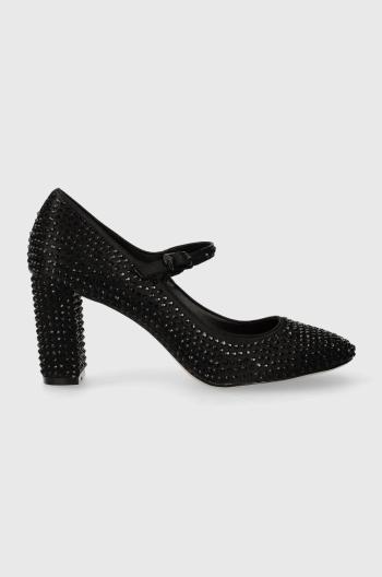 Lodičky Kurt Geiger London Regent Round Crystal Mary černá barva, na podpatku, 1293600759