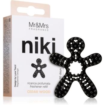 Mr & Mrs Fragrance Niki Cedar Wood vůně do auta náhradní náplň 1 ks