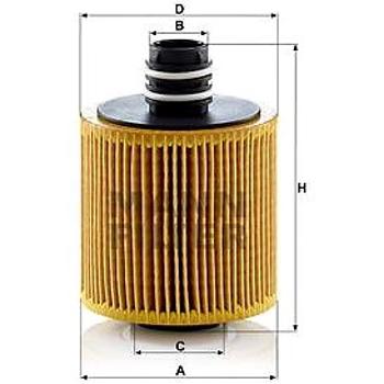 MANN-FILTER HU8006z pro vozy ALFA ROMEO, FIAT, JEEP, LANCIA, OPEL, SUZUKI (HU8006z)