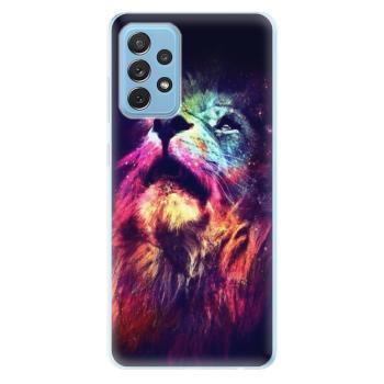 Odolné silikonové pouzdro iSaprio - Lion in Colors - Samsung Galaxy A72