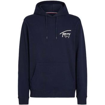 Tommy Jeans  Signature Logo Graphic Hoodie Dark Night Navy  Mikiny Modrá