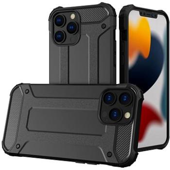 Hybrid Armor plastový kryt na iPhone 13 Pro Max, černý (HUR44923)