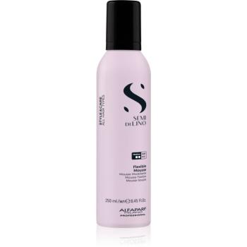 Alfaparf Milano Semi di Lino Style&Care Flexible Mousse pěnové tužidlo pro přirozenou fixaci a lesk vlasů s UV filtrem 250 ml