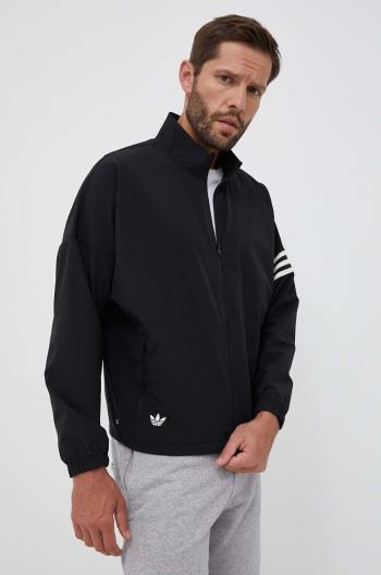 Mikina adidas Originals pánská, černá barva, hladká