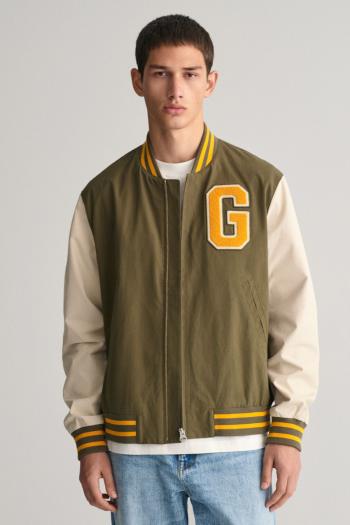 BUNDA GANT LIGHT VARSITY JACKET SOFT OAT