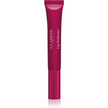 Clarins Lip Perfector Shimmer lesk na rty s hydratačním účinkem odstín 08 Plum Shimmer 12 ml