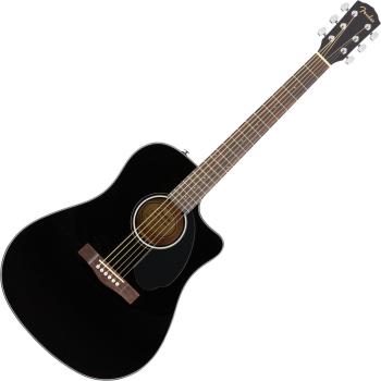 Fender CD-60SCE Black Elektroakustická kytara Dreadnought