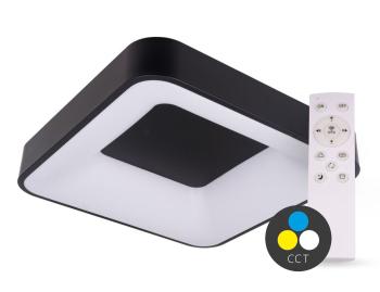 T-LED SMART TUYA Černé LED stropní svítidlo hranaté 400x400mm 32W CCT s DO 105560