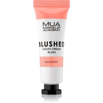 MUA Makeup Academy Blushed Liquid Blusher tekutá tvářenka odstín Peach Puff 10 ml