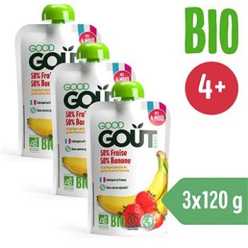 Good Gout BIO Jahoda s banánem (3x 120 g) (8594200262631)