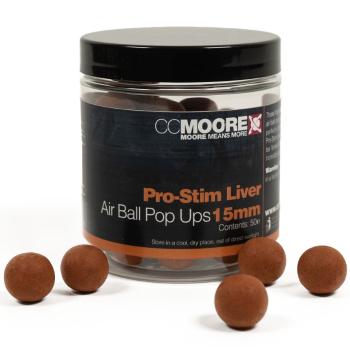 Cc moore plovoucí boilie pro-stim liver air ball pop ups - 15 mm 50 ks