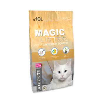 Magic Litter Bentonite Ultra White Baby Powder kočkolit 10 l