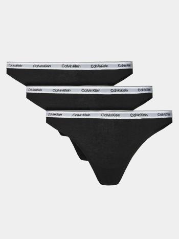 Calvin Klein dámská černá tanga 3pack - L (UB1)