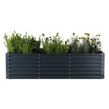 Blumfeldt High Grow Straight ghiveci, 1440 L, Ergonomic, Rezistent la intemperii, Bază deschisă