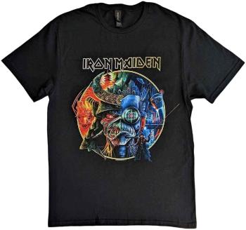 Iron Maiden Tričko The Future Past Tour '23 Circle Art Unisex Black XL