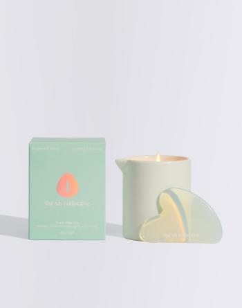 The Oh Collective Turn Me On - Massage candle with Guasha stone Bergamot and Vetiver