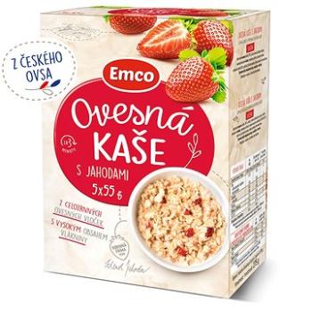 Emco Ovesná kaše s jahodami 5x55g (8595229916239)