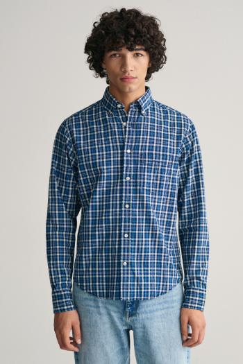 KOŠILE GANT REG INDIGO MADRAS SHIRT DARK INDIGO