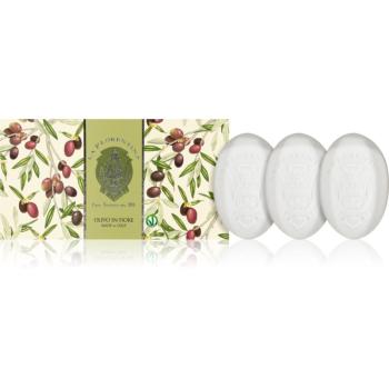 La Florentina Olive Flowers Hand Soap sada tuhých mýdel s olivovým olejem 3x150 g