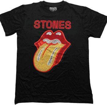 The Rolling Stones Tričko Dia Tongue Unisex Black L