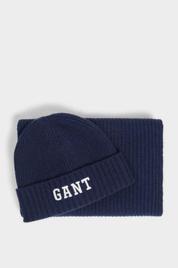 SET ČEPICE A ŠÁLA GANT BEANIE SCARF GIFT SET MARINE