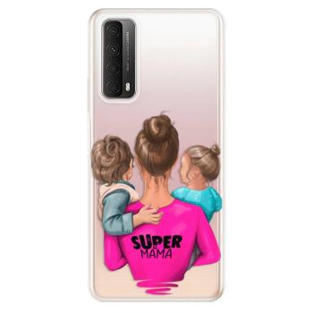 Odolné silikonové pouzdro iSaprio - Super Mama - Boy and Girl - Huawei P Smart 2021