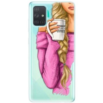 iSaprio My Coffe and Blond Girl pro Samsung Galaxy A71 (coffblon-TPU3_A71)